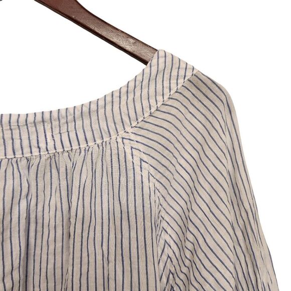 Free People We The Free Sea to Shore Stripe Top Medium Blue - Picture 5 of 9